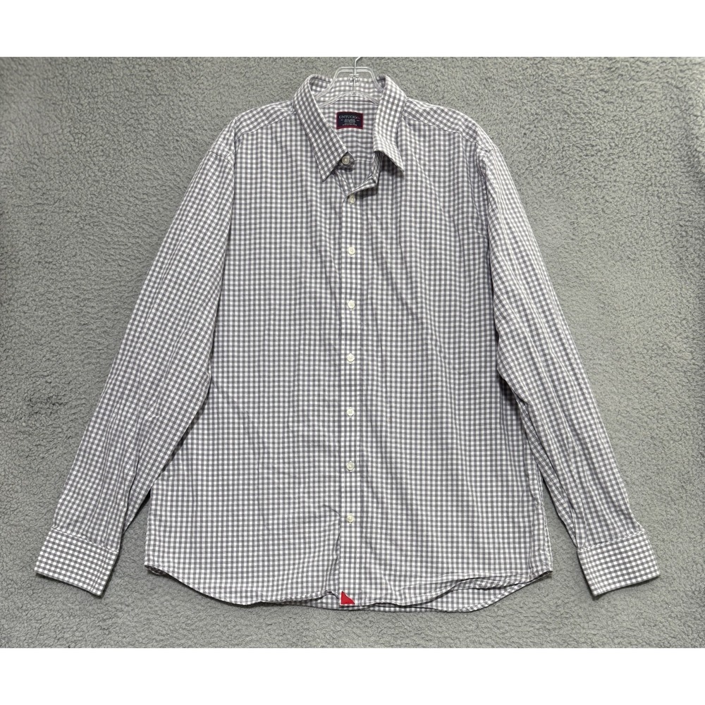 UNTUCKit Button Down Gingham button down shirt Mens 2XL Tall Regular 100% Cotton